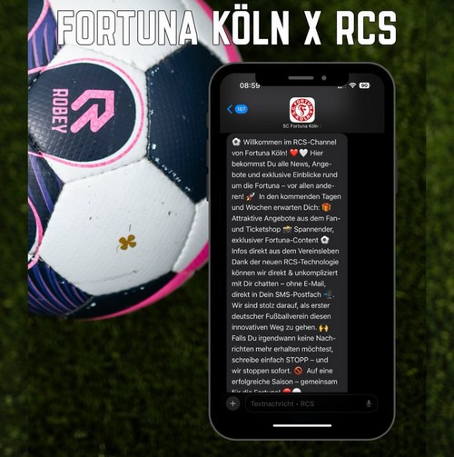 Neuer Fan-Dialog per Smartphone: Fortuna startet RCS-Newsletter für Fans